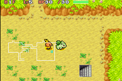 Pokemon Mystery Dungeon Red Rescue Team screenshot 4 for GameBoy Advance